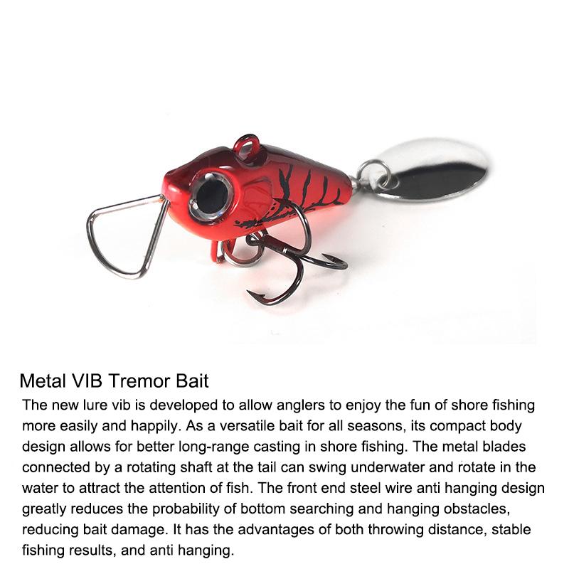 Vib маленькая небесная звезда вращающаяся с блестками 3,3 см 15 г японский стиль приманка для дорожного бегуна микрообъект маленькая фасоль Дин вращающаяся вибрация