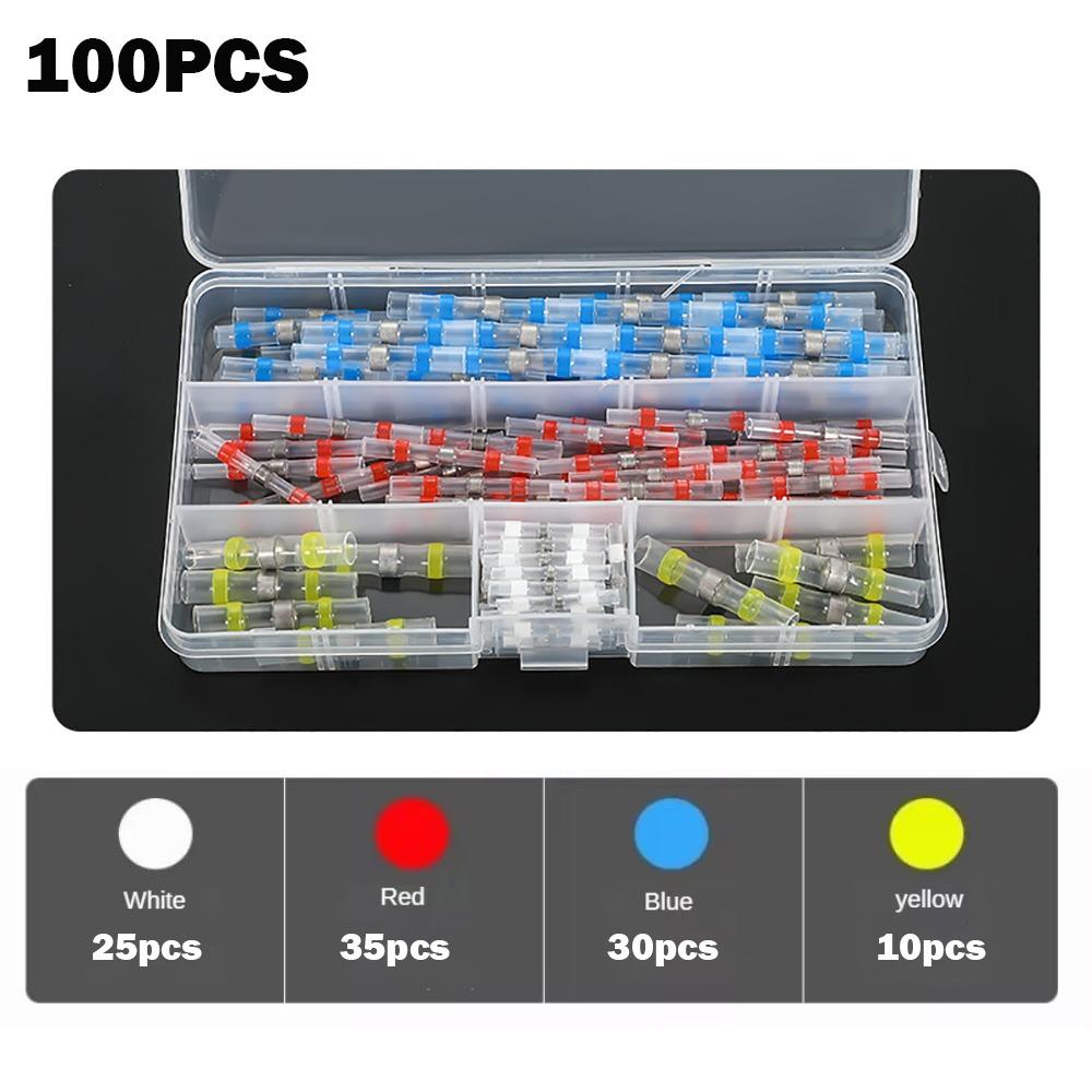 Коробчатая термоусадочная муфта Водонепроницаемая термоусадочная муфта Паяльное кольцо Соединитель проводов Клемма для проводки