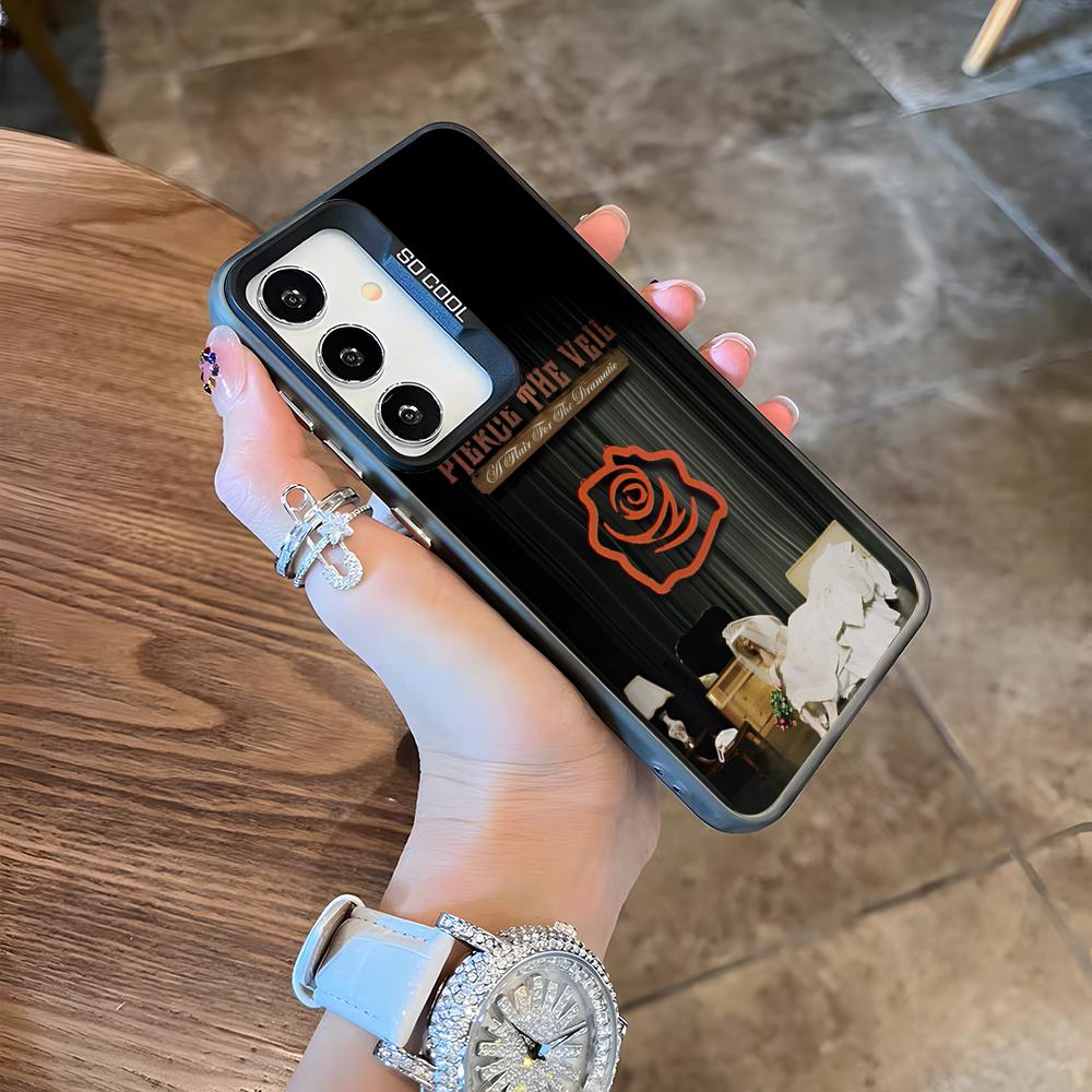 Rock Band PIERCE VEil Phone Case For Samsung S26 S25 Plus S20 S20 Plus S22 Ultra S23 FE S21 Plus S21 Ultra Colorful Cover