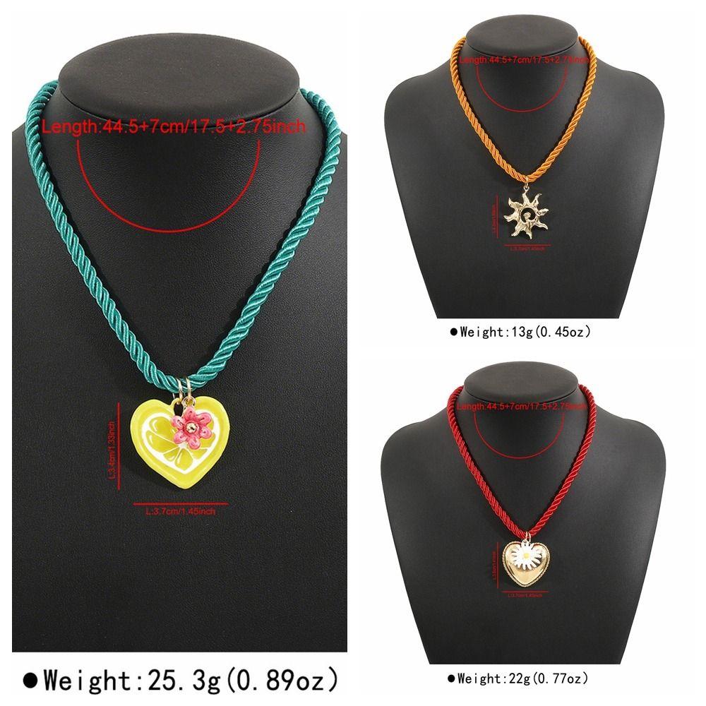 Sun Sun Necklace Daisy Floral Choker Elegant Pendant Necklace  Vacation