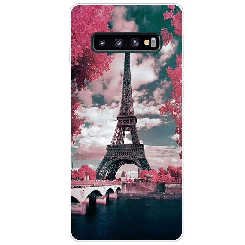 Новейший чехол из ТПУ с принтом для Samsung Galaxy S10 S10 + чехол для телефона Samsung S10 Plus S10e, задняя крышка, бампер Fundas Coque