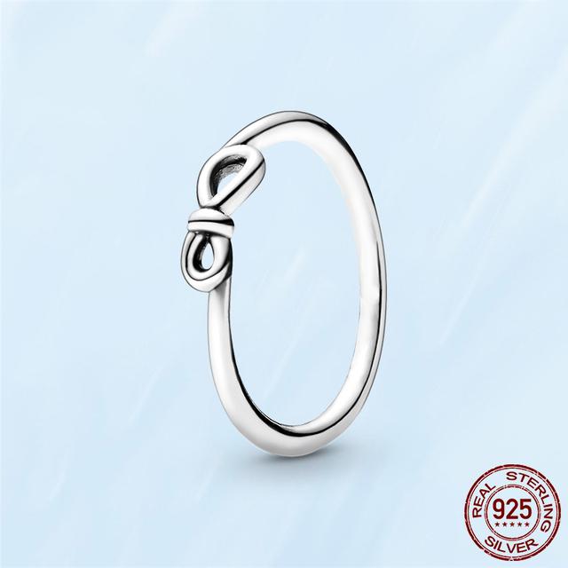 Женские кольца из стерлингового серебра 925 пробы, модное кольцо со сверкающими и полированными линиями, кольцо на палец для женщин, свадебное обручальное ювелирное изделие, подарок