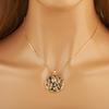 Nidin Hot Sale Round/Water drop/Star Shape Full Colorful Zircon Charm Pendant Necklace For Female Elegant Aesthetic Jewelry Gift