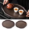 Bamboo Serving Tray Fruit Platter Tea Cup Storage Tray Multi-Purpose Snack Platter for Fruit Desserts Cheese