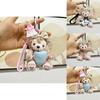 Adorable Fox Plush Doll Keychain For Girls Soft Pp Cotton Cute Stuffed Animal