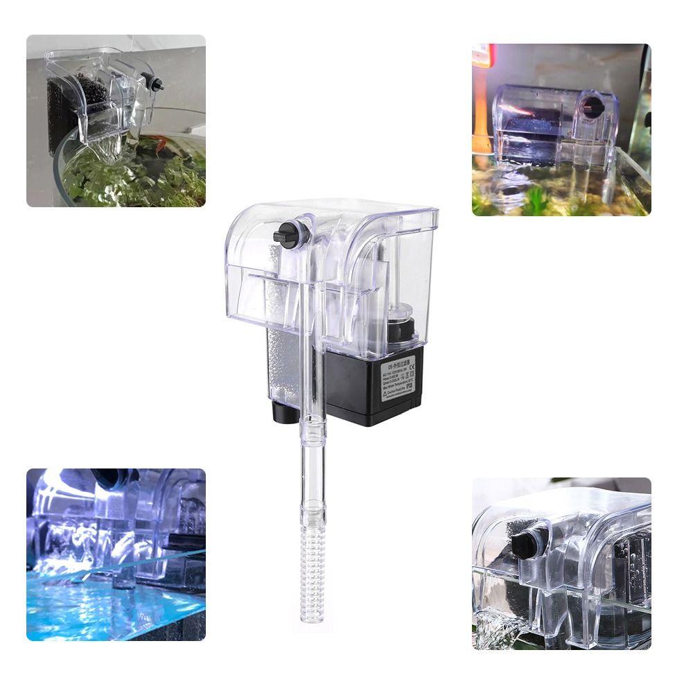 1Pcs Plastic Oxygen Pump Water Filter Wall-mounted Silent Wall Mounted Filter External Filter