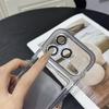 Soft Card Bag TPU Phone Case For iPhone 17 Pro Max 16 15 14 13 12 Pro Max Camera Lens Protection Transparent Bumper Cover