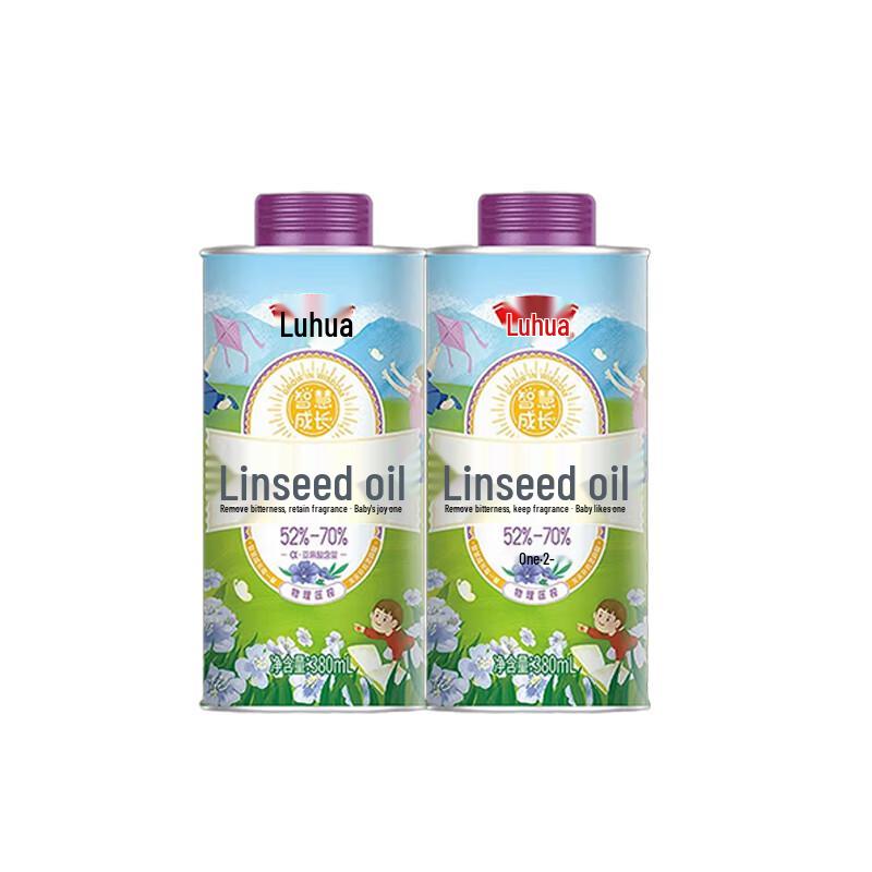 Luhua Premium High Oleic Peanut and Flaxseed Oil Set