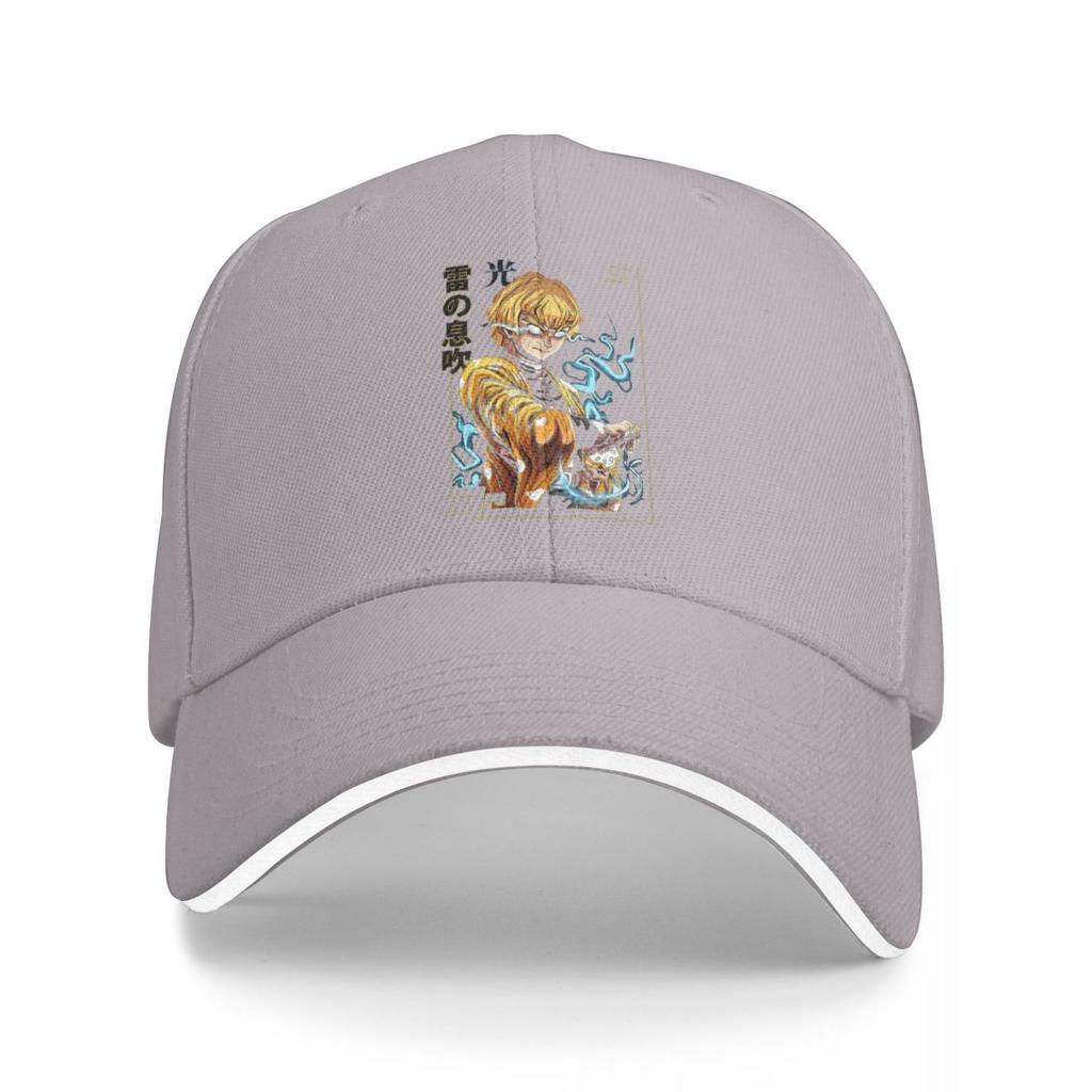 Demon Slayer Zenitsu Vintage Baseball Caps Quality Men Women Hats