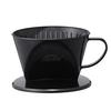 Kalita Coffee Dripper, 101-KP, Black Plastic, for 1-2 People, 3-Hole, Fast Extraction, Extracts Flavor Before Off-Flavors Reach Out. This Dripper, #04