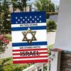 45x30 см Израильский садовый флаг, двусторонний, устойчивый к выцветанию, без морщин, устойчивый к солнцу полиэстер, украшение для двора на открытом воздухе, вертикальный патриотический баннер Израиля