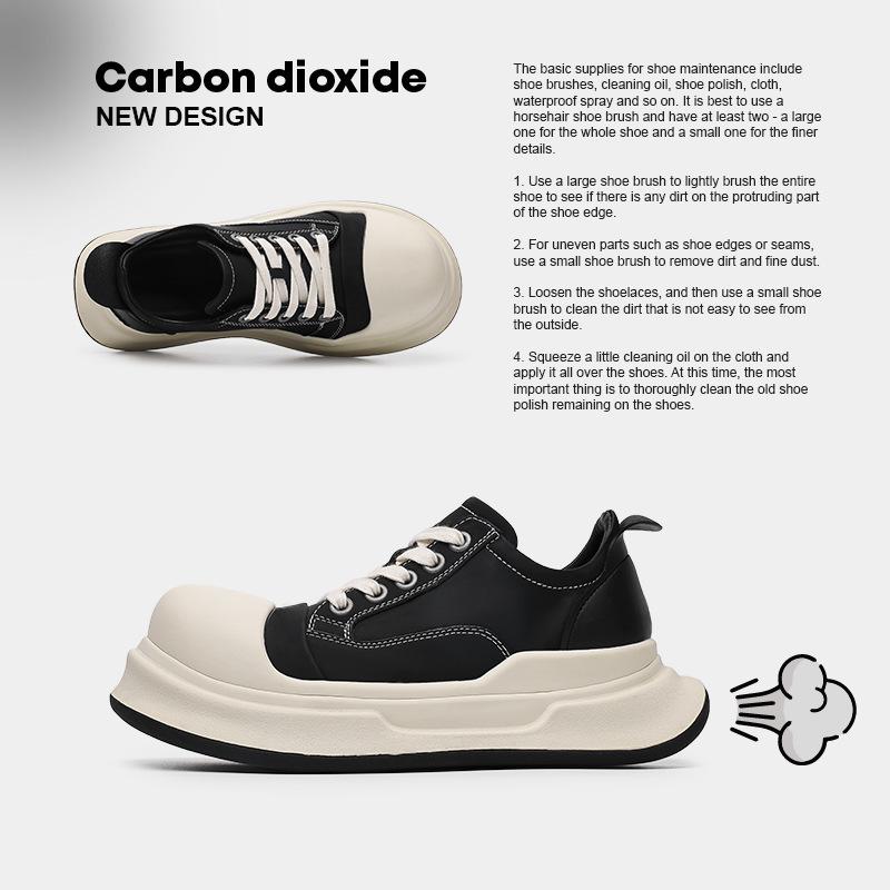 Микки черно-белый большая голова круглая голова обувь мужская обувь нишевая новая уродливая милая платформа универсальная повседневная обувь низкий верх кеды