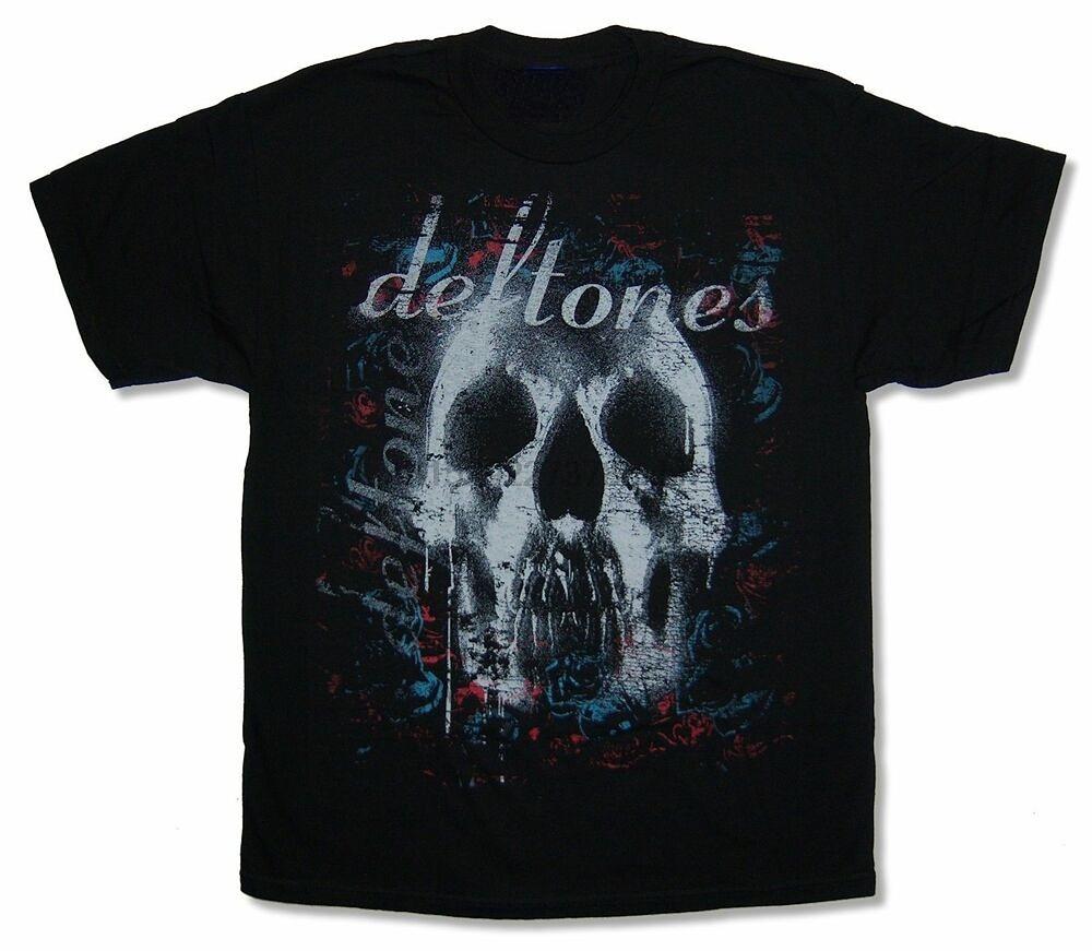 Deftones Хлопковая Футболка с Логотипом Группы Унисекс Женская Хип-Хоп Рок Футболка Модная Футболка с Коротким Рукавом Летние Оверсайз Футболки Топы