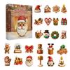 Gingerbread Cookies Advent Calendar 2025 24 Days Christmas Countdown with Mini Ornaments Set Holiday Gift for Kids And Family