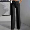 European and American Cross-border Women's High-waisted Draped Straight-cut Simple Suit Pants for Women