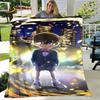 Anime Detective Conan Cartoon Soft Plush Blanket,Flannel Blanket Throw Blanket for Living Room Bedroom Bed Sofa Picnic Cover 3D