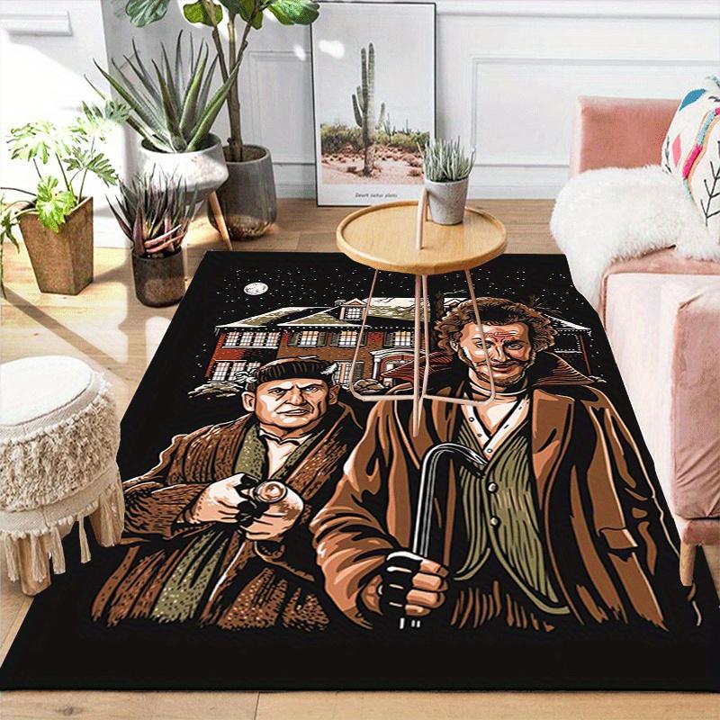 1pc Home Alone Pattern Area Rug, Anti slip Non Shedding Stain Resistant Carpet
