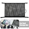 Universal Car Ceiling Roof Interior Cargo Zipper Net Storage Bag Travel Sundries Organizer Adjustable Mesh Pocket for Van