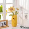 Apricot Lamb Daisy Vase Plush Soft and Cute Stuffed Animal for Babies and Plush Daisy Vase 35cm Children's Animal, Boys,