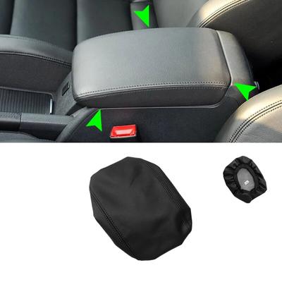 Кожаный чехол на центральный подлокотник для VW Golf 6 MK6 VI 2010 2011 2012 2013 салон автомобиля центральный подлокотник коробка поверхностная крышка отделка