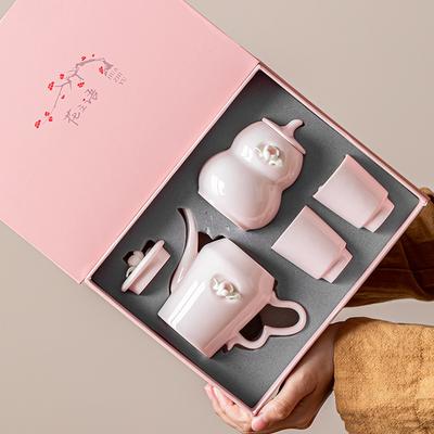 Подарочные чайные наборы для женского креативного кунг-фу, чайник и две чашки из керамических наборов, подарки для девушек