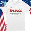 Футболка Tylenol Nice Try Release The Epstein Files Унисекс