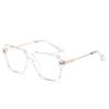 Big Frame Square Nearsighted Glasses For Women Fashion Student Photochromic Glasses With Diopters 0 -0.5 -0.75 To -6.0