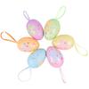6Pcs Foam Material Easter Eggs Pendant Simulation Egg Easter Festival Decoration  Easter Party
