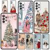Рождественский чехол для девочек с кофе для Samsung A51 A71 A21S A12 A11 A31 A41 A52 A32 A23 A33 A53 A73 A03S A13 5G A72 A54 A34, чехол