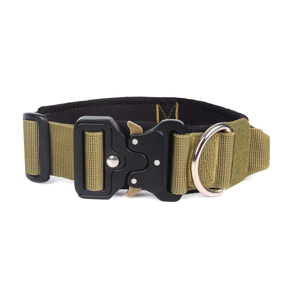 Explosion-Proof & Pull-Resistant Tactical Dog Collar for Medium & Large Dogs.