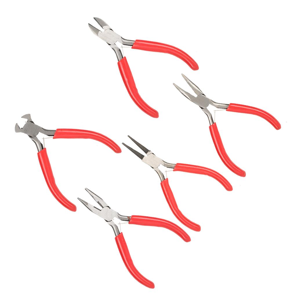5pcs Jewelry Pliers Needle Round Diagonal Pliers Jewelry Making Processing Tools Pliers