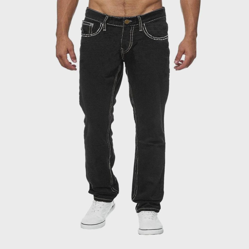 2024 High-Quality Four-Season Straight Men's Jeans - European and American Style