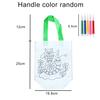 1PC DIY Graffiti Non-woven Bag with Coloring Marker Carnival Animal Art Party Goodie Bag for Kids Eco Reusable Mini Shopping bag