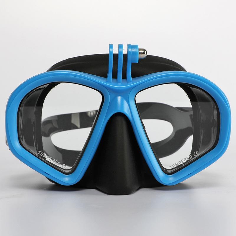 Mirror Lens Professional Scuba Diving Mask Snorkelling Set for Adults Dive Swim Underwater Glasses Mask with Mount for GoPro