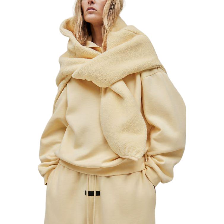Fear of God Essentials Мужские топ-поло с длинным рукавом Garden Yellow 192SP244391F
