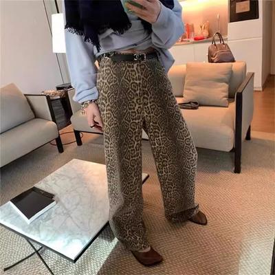 Летние новые ретро джинсы мужские и женские свободные широкие прямые брюки