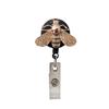 Sea Turtle Butterfly Card Retractable Badge Reel with Diamond Decor Staff Nurse Work Card Clip Lanyard Pass Access Bus Card Clip