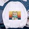 I Like Cats And Coffee Cute Print Hoody Unisex Women Fitness New Clothing Hip Hop Loose Hoody Fashion Oversize Sweatshirt Couple