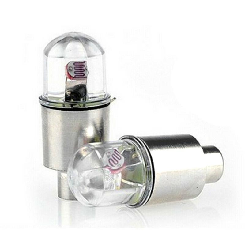 2 шт., водонепроницаемые фонари для колес автомобиля, шин, воздушных клапанов, светодиодные колпачки для колпачков, аксессуары для велосипеда, автомобиля, мотоцикла