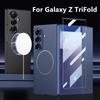 Матовый тонкий пластиковый чехол для Samsung Galaxy Z TriFold Trible Fold Tri-Fold Никелевое кольцо Магнитная беспроводная крышка Защитное стекло