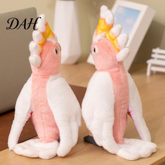 Cuddly Bird Stuffed Animal Cute Parrot Plush Toy, Soft for Kids, Pink Realistic Gift Girls Doll with Fluffy Fabric Bedroom Decor And Home Decoration