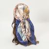 Satin Square Scarf Women Muslim Hijab Elegant  Print Silk Neckerchief Shawl Wraps Headband Handle Hair Accessories Bandana