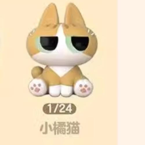 Оригинальные фигурки Азукисан Моэ Азукисан Серия Сиамский кот Паста из фасоли Мини Аниме Фигурки Флокированные Маленькая кукла Версия 1 Коллекционная модель Подарки