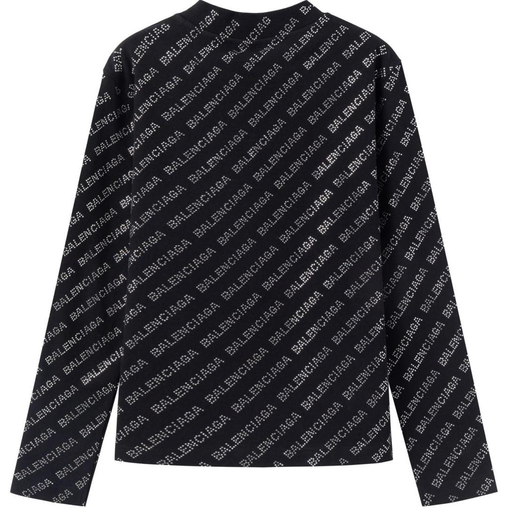 Balenciaga Футболка Свободный крой Мужская Черная 730402TNVQ91073