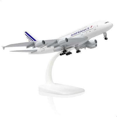 QIYUMOKE A380 Франция 1/300 Металлическая литая модель самолета - A380 Sky Jumbo Модель самолета A380 со стойкой (Длина 7,5 дюйма) для подарка любителю авиации или Di