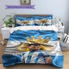 Lionel Messi Pattern Bedding,Quilt Set Quilt Cover Pillowcase Home Birthday Gift(1 * duvet cover + 2 * pillowcase, without core)