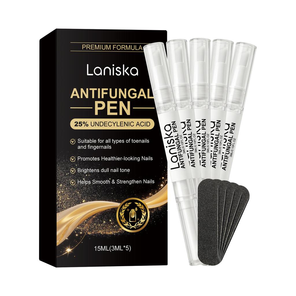 LANISKA Nail Shine Care Pen Nail Buffer Set Shiny Smooth Surface Shape Contour Polishing Tool 15ml
