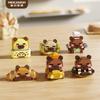 New Capybara Baking Bear Cartoon Doll Building Blocks Assembled Children's Educational Toys Creative Desktop Ornament Gift