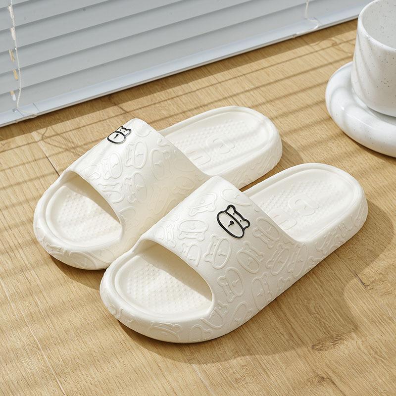 Летние популярные классные тапочки для женщин, пар, домашняя и уличная одежда, мультяшные, с толстой подошвой, нескользящие, для ванной, тапочки для мужчин