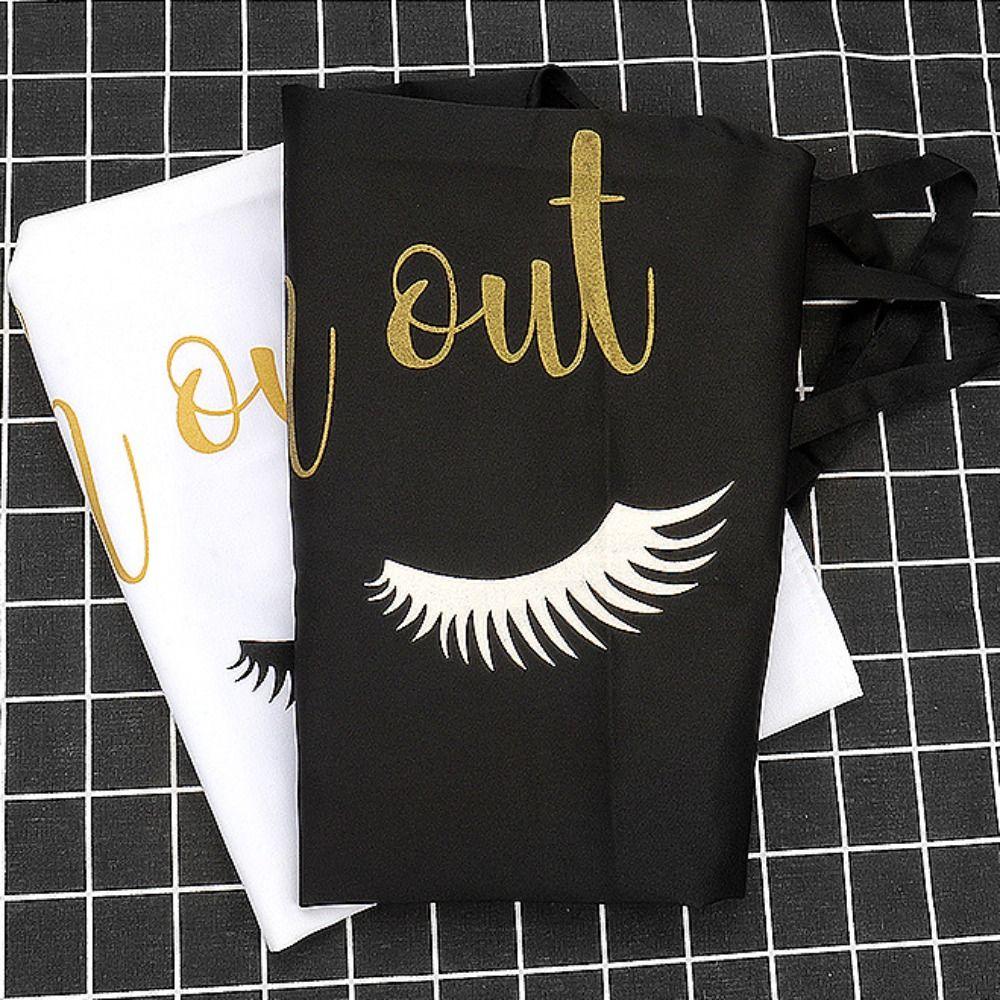 Polyster Cotton Lash Extension Apron Printed Nail Art Apron Reusable Cooking Aprons  Women Girls
